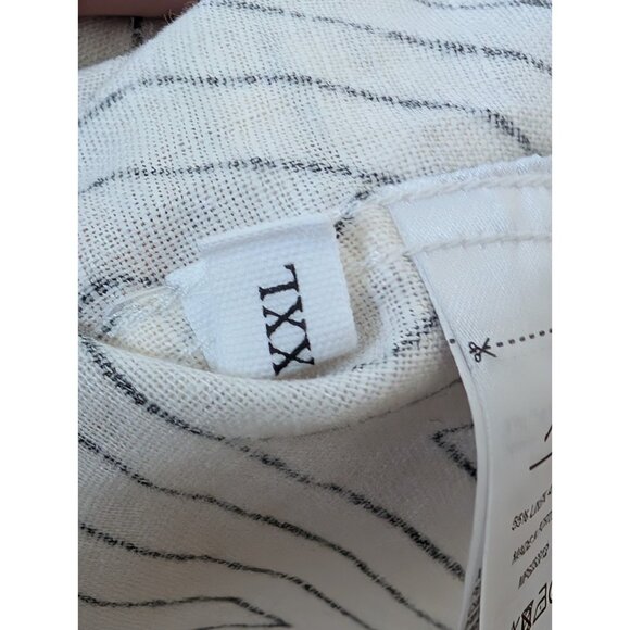 Mr. P Mr. Porter Linen Blend Camp Collar Button Down Shirt Sz XXL Geometric - Picture 12 of 12